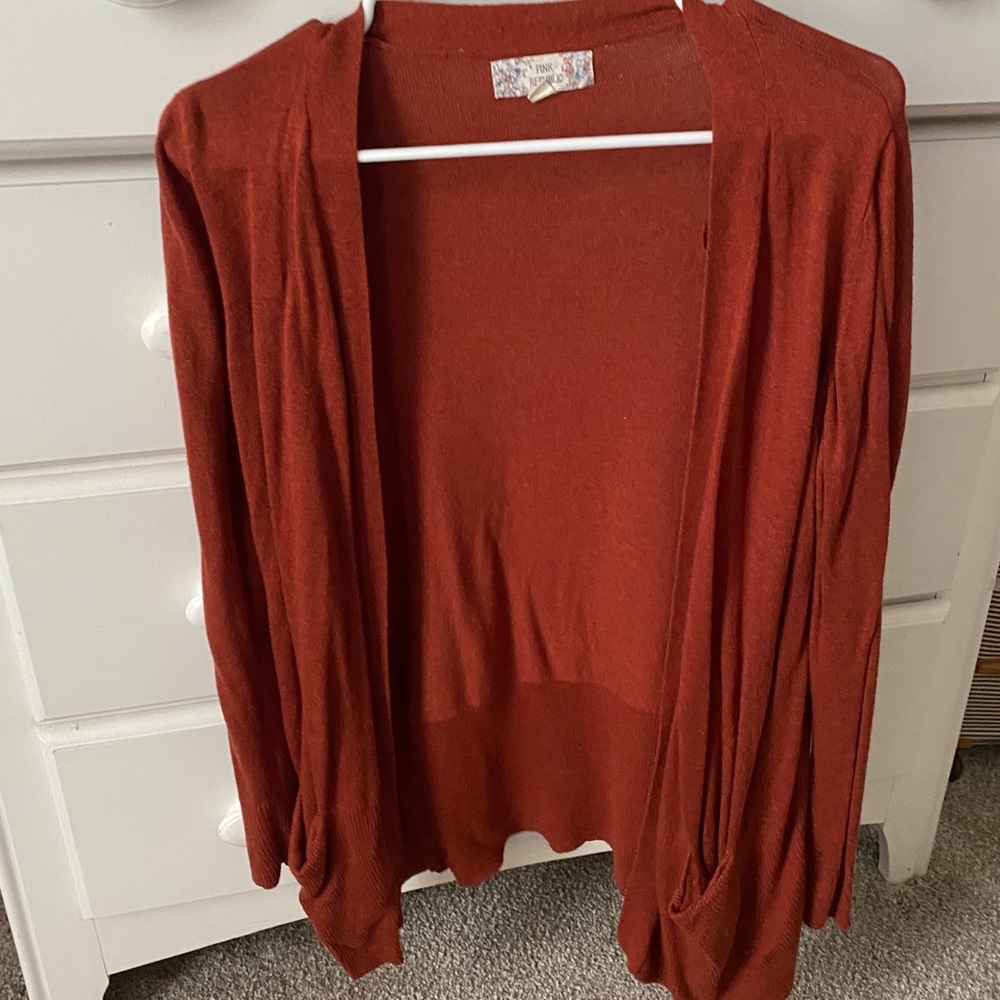 Burnt orange cardigan